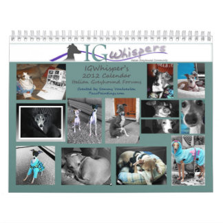IGWhispers 2012 italienischer Windhund-Kalender Kalender