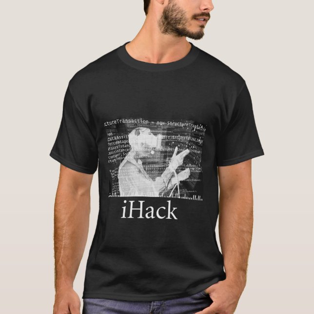 ihackblackwhite T-Shirt (Vorderseite)