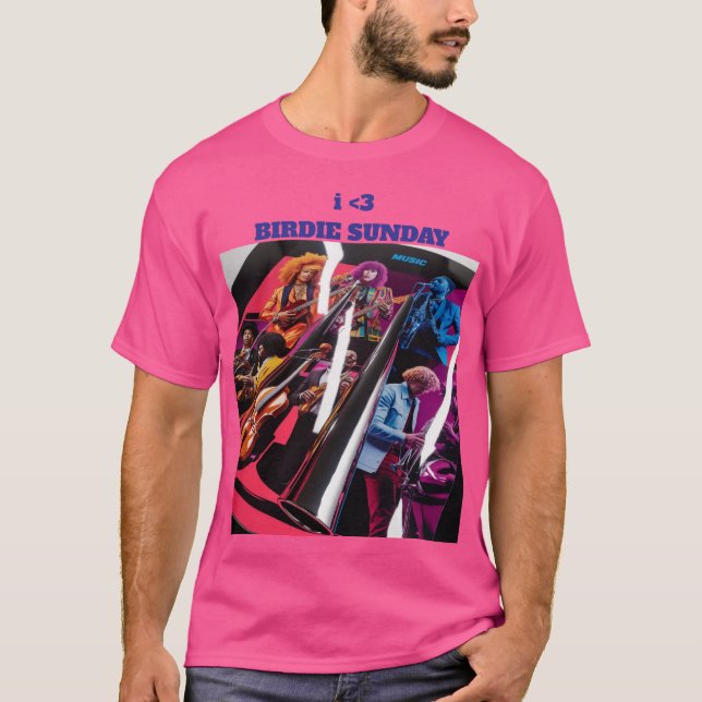 iheart Birdie Sunday T-Shirt (Vorderseite)