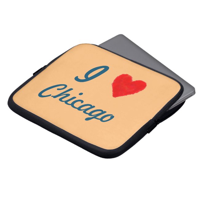 IHEART Chicago Laptopschutzhülle (Vorne Oben)