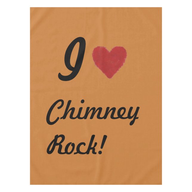 IHEART Chimney Rock Tischdecke (Vorderseite)