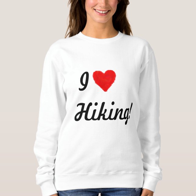IHEART Wandern Sweatshirt (Vorderseite)