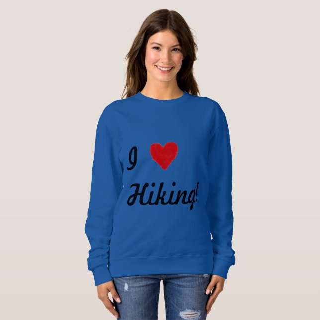IHEART Wandern Sweatshirt (Vorne ganz)