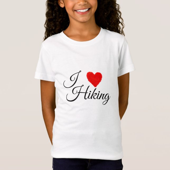 IHEART Wandern T-Shirt (Vorderseite)