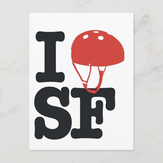 IhelmetSF-Karte Postkarte (Vorderseite)