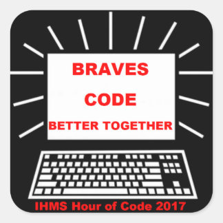 IHMS-Stunde des Codes 2017 Quadratischer Aufkleber