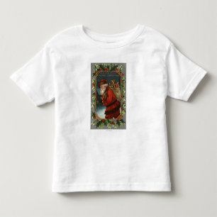 Ihnen ein fröhliches ChristmasSanta Marschieren Kleinkind T-shirt