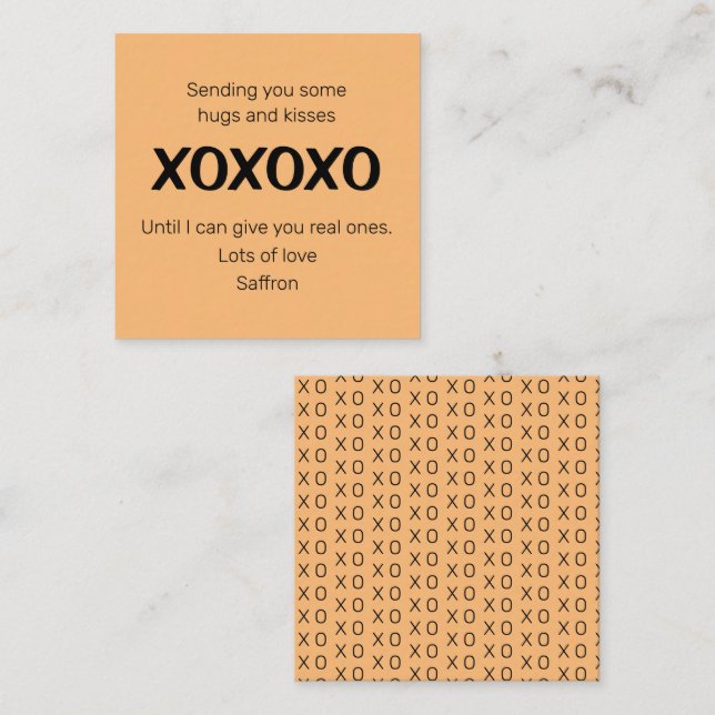 Ihnen ein paar Schläger und Küsse schicken Mitteilungskarte (Vorne/Hinten)