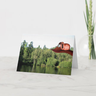 Ihnen eine Blume für Mutter-Tag holen Karte