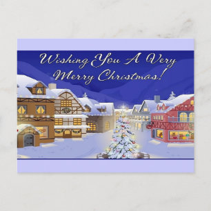 Ihnen eine frohe Weihnacht-Postkarte wünschen Feiertagspostkarte