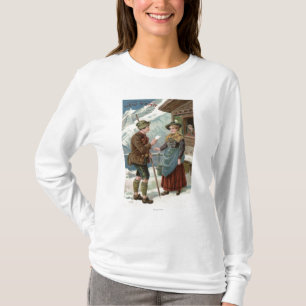 Ihnen eine glückliche neue YearMountain Szene T-Shirt