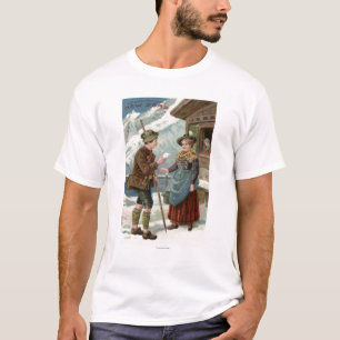 Ihnen eine glückliche neue YearMountain Szene T-Shirt