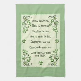 Ihnen immer irischen Segen wünschen Geschirrtuch