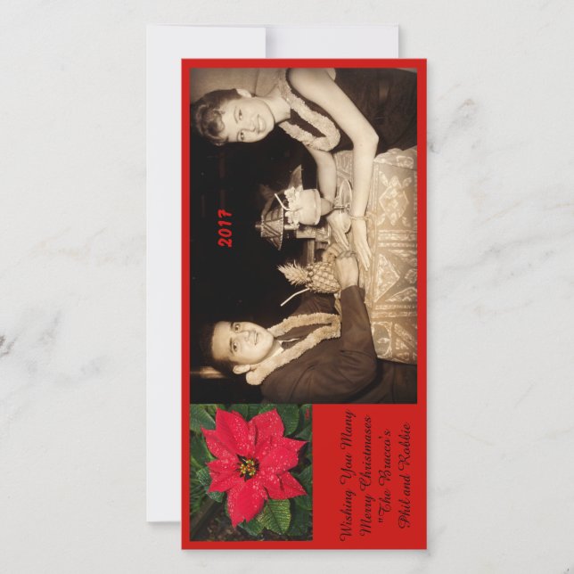 Ihnen viel fröhliches Christmases wünschen Feiertagskarte (Vorderseite)