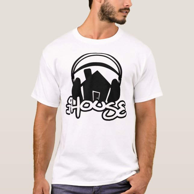 IHouse-KopfhörerSilhouette T-Shirt (Vorderseite)