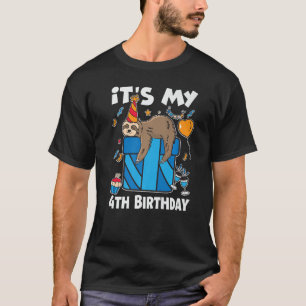 Ihr 4. Geburtstag für die Geburtskostüme von Sloth T-Shirt