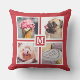 IHR 8 FOTOS & MONOGRAM Kissen Für Draußen