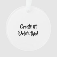 Ihr akryllischer Circle Ornament