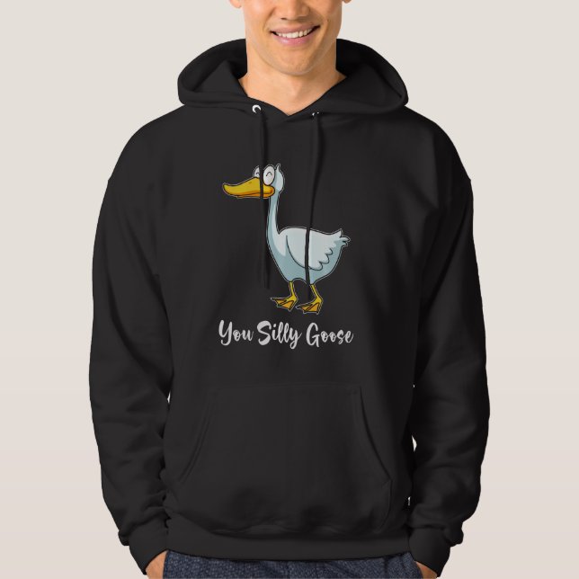 Ihr Alberner Gänsefreund lächelt Hoodie (Vorderseite)