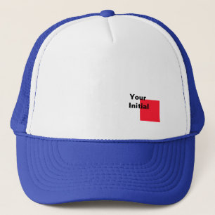 Ihr Anfangsmonogramm Tiefblau Truckerkappe