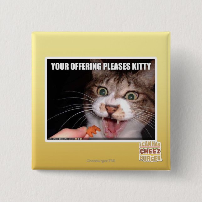 Ihr Angebot gefällt Miezekatze Button (Vorderseite)