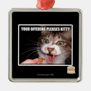Ihr Angebot gefällt Miezekatze Silbernes Ornament