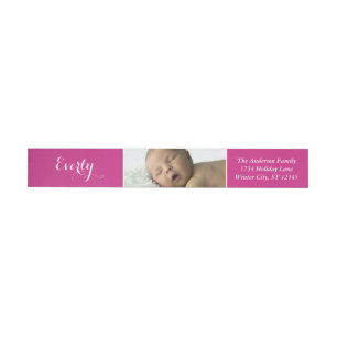 Ihr Baby Girl Foto Rosa Rücksendeadresse