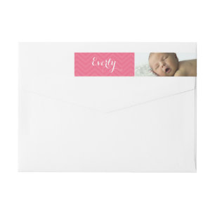 Ihr Baby Girl Foto Rosa Rücksendeadresse