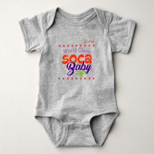 (Ihr Baby Name) Soca Baby World Class Strampler