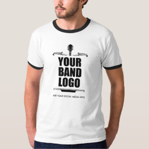 Ihr Band-Logo Schwarz/Weiß T-Shirt