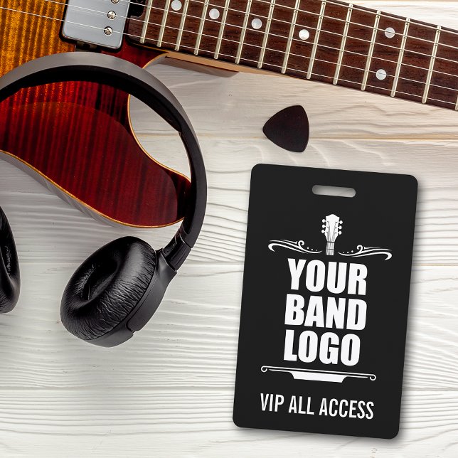 Ihr Band-Logo VIP Ausweis (Customize to change background color or add more text to back.)