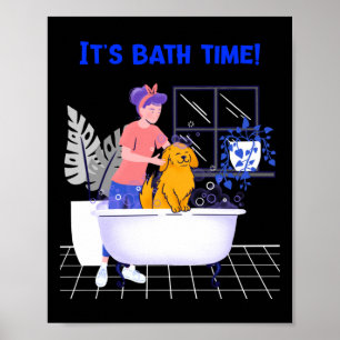 Ihr Bath Time Anime Merch Dog Edition Hund Lover H Poster