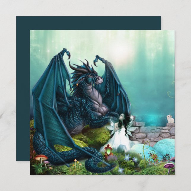 Ihr Begleiter Fantasy Dragon und Fairy (Vorne/Hinten)