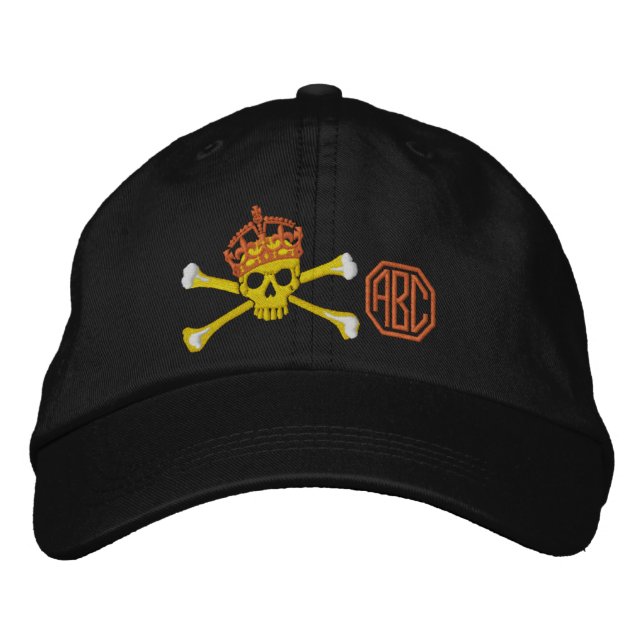 Ihr Behalten Crossbones Skull Monogramm Bestickte Kappe (Vorderseite)