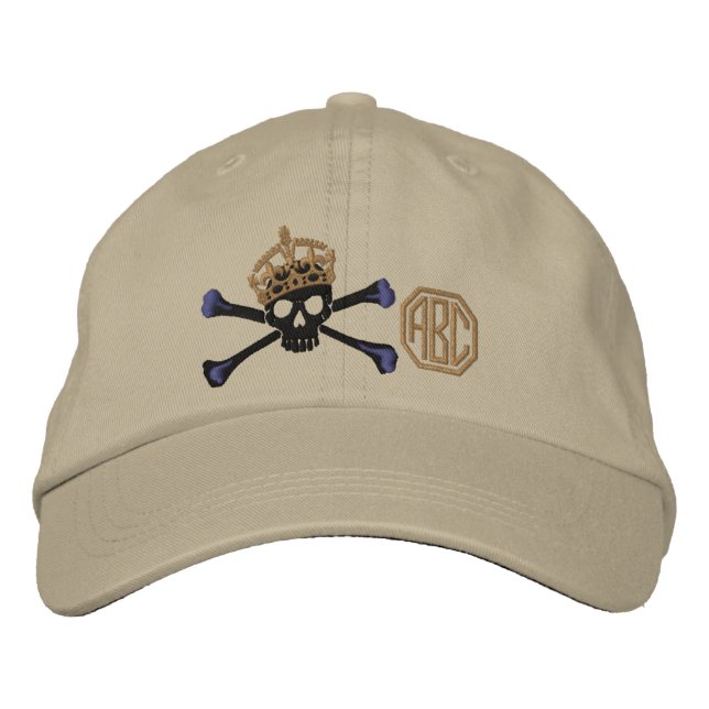 Ihr Behalten Crossbones Skull Monogramm Bestickte Kappe (Vorderseite)