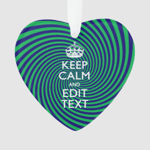 Ihr Behalten, ruhiger Text in blau-grün-wirbelfarb Ornament