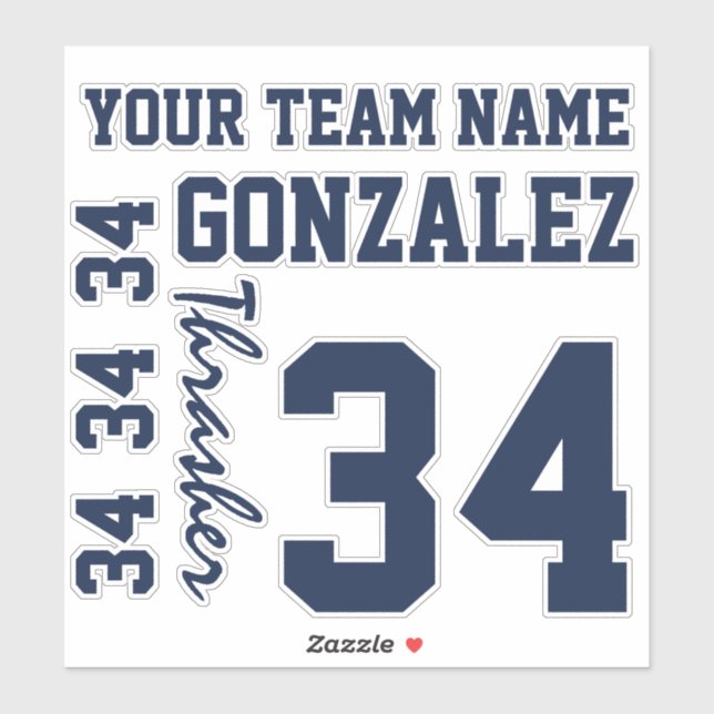 Ihr benutzerdefinierter Team Farbe geschnitten Vin Aufkleber (Blatt)