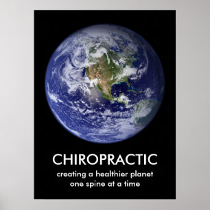 Ihr benutzerdefinierter Text Chiropracic Print Poster