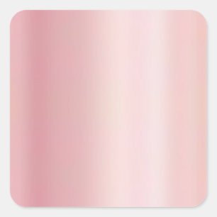 Ihr benutzerdefinierter Text Eleganter Rose Gold V Quadratischer Aufkleber