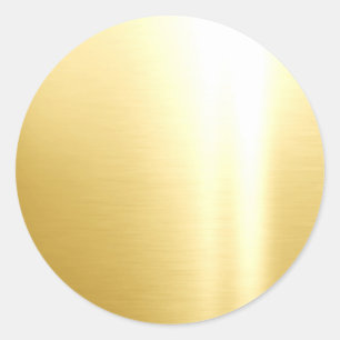 Ihr benutzerdefinierter Text Glam Gold Elegant Vor Runder Aufkleber