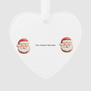 Ihr benutzerdefinierter Text Santa-Keks Weihnachte Ornament