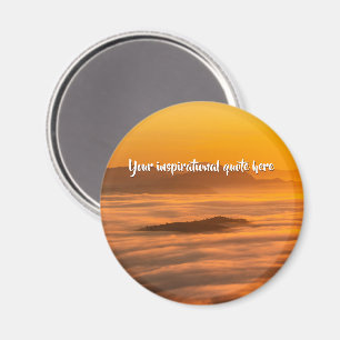 Ihr benutzerdefinierter Text Sonnenaufgang über ne Magnet