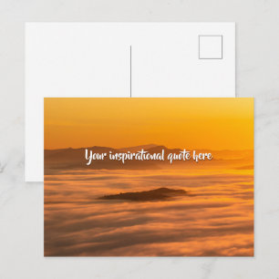 Ihr benutzerdefinierter Text Sonnenaufgang über ne Postkarte