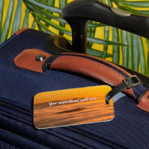 Ihr benutzerdefinierter Text überwindet nebelige L Gepäckanhänger