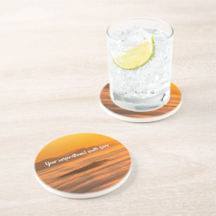 Ihr benutzerdefinierter Text überwindet nebelige L Getränkeuntersetzer