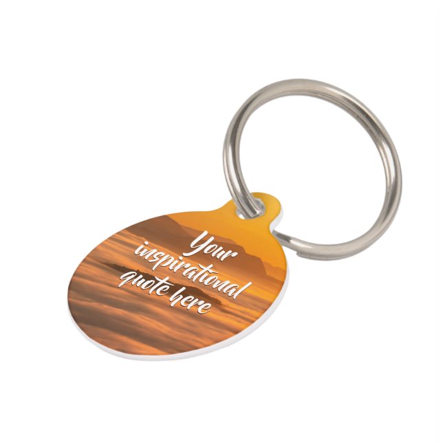 Ihr benutzerdefinierter Text überwindet nebelige L Haustiermarke (Seite)