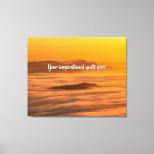 Ihr benutzerdefinierter Text überwindet nebelige L Leinwanddruck