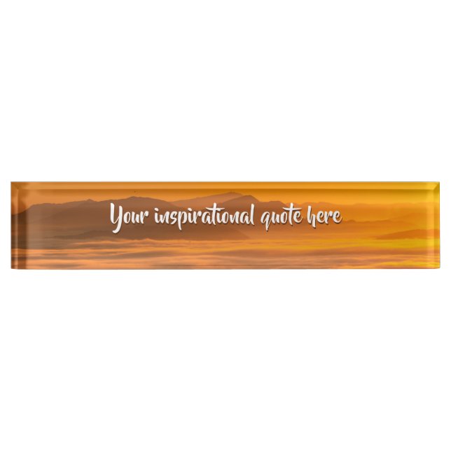 Ihr benutzerdefinierter Text überwindet nebelige L Namensplakette (Vorderseite)