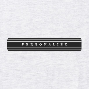 Ihr benutzerdefinierter Text und moderne Streifen  Etiketten