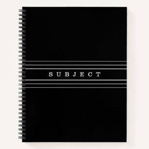 Ihr benutzerdefinierter Text und moderne Streifen  Notizbuch